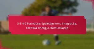 Read more about the article 3-1-4-2 Formācija: Spēlētāju lomu integrācija, Taktiskā sinerģija, Komunikācija