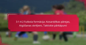 Read more about the article 3-1-4-2 Futbola formācija: Aizsardzības pārejas, Atgūšanas skrējieni, Taktiskie pārkāpumi