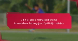 Read more about the article 3-1-4-2 Futbola formācija: Platuma izmantošana, Pārslogojumi, Spēlētāju rotācijas