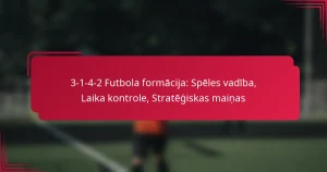 Read more about the article 3-1-4-2 Futbola formācija: Spēles vadība, Laika kontrole, Stratēģiskas maiņas