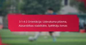 Read more about the article 3-1-4-2 Orientācija: Uzbrukuma plūsma, Aizsardzības stabilitāte, Spēlētāju lomas