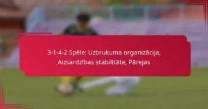 Read more about the article 3-1-4-2 Spēle: Uzbrukuma organizācija, Aizsardzības stabilitāte, Pārejas