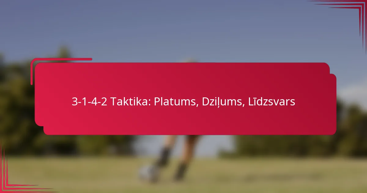 You are currently viewing 3-1-4-2 Taktika: Platums, Dziļums, Līdzsvars