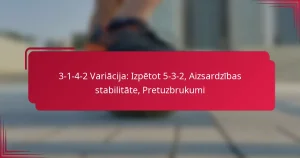 Read more about the article 3-1-4-2 Variācija: Izpētot 5-3-2, Aizsardzības stabilitāte, Pretuzbrukumi