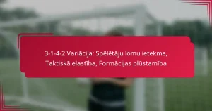 Read more about the article 3-1-4-2 Variācija: Spēlētāju lomu ietekme, Taktiskā elastība, Formācijas plūstamība