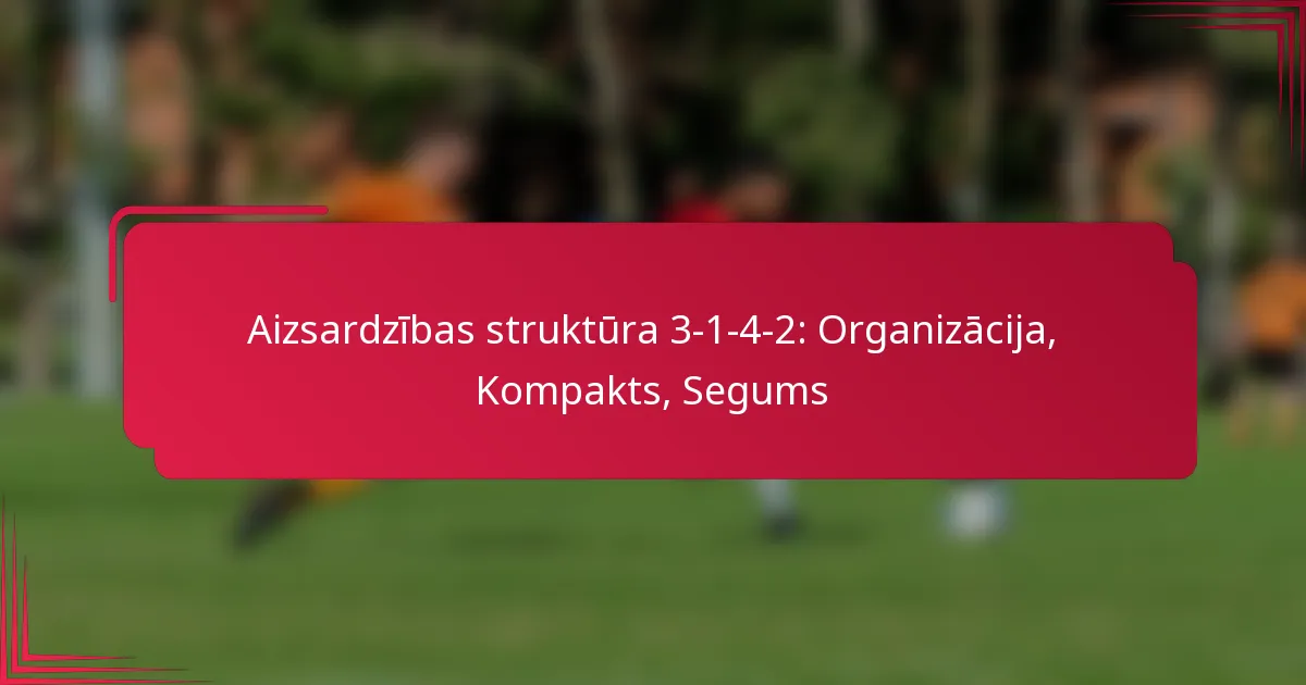 You are currently viewing Aizsardzības struktūra 3-1-4-2: Organizācija, Kompakts, Segums