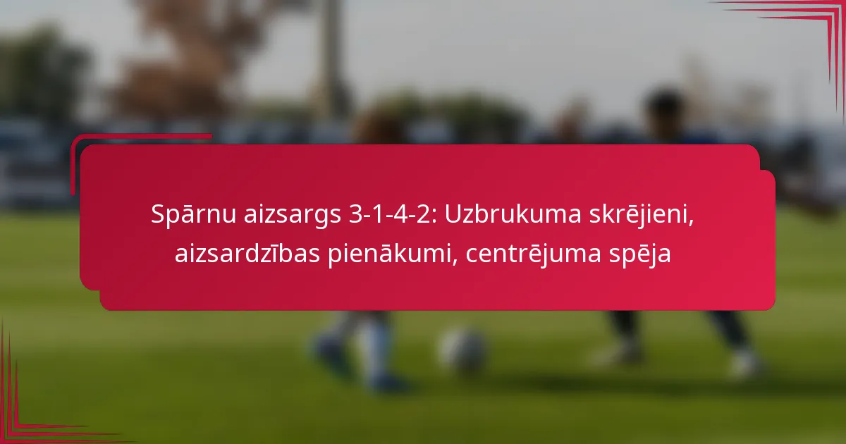 You are currently viewing Spārnu aizsargs 3-1-4-2: Uzbrukuma skrējieni, aizsardzības pienākumi, centrējuma spēja