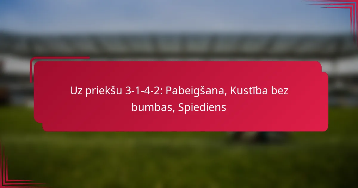 You are currently viewing Uz priekšu 3-1-4-2: Pabeigšana, Kustība bez bumbas, Spiediens