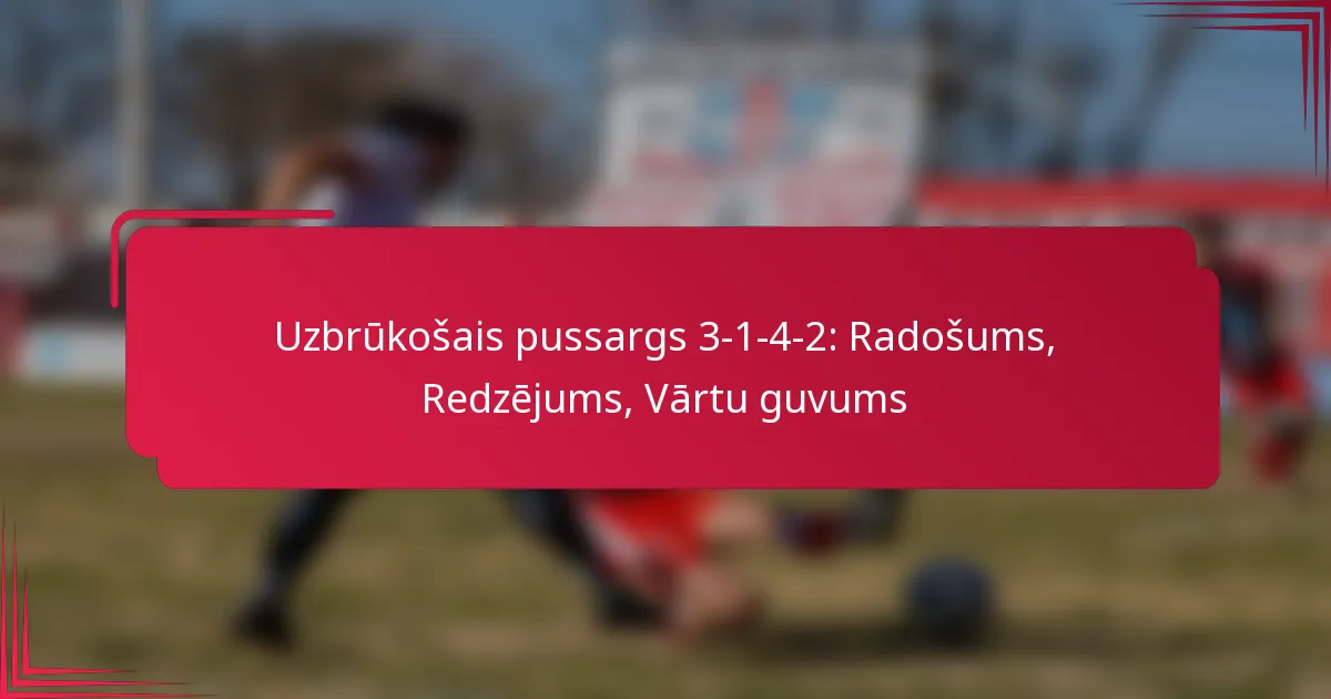 You are currently viewing Uzbrūkošais pussargs 3-1-4-2: Radošums, Redzējums, Vārtu guvums