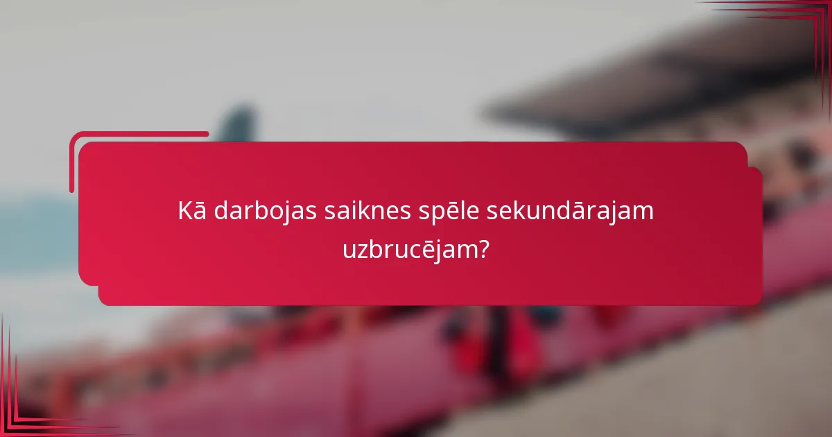 Kā darbojas saiknes spēle sekundārajam uzbrucējam?